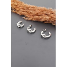 By Zeyna Aksesuar Kadın Basic 3 Boy 3'lü Küpe Seti-2550 Gümüş By Zeyna Aksesuar Kadın Basic 3 Boy 3'lü Küpe Seti-2550 Gümüş