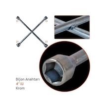 Krom 4'lü Bijon Anahtarı