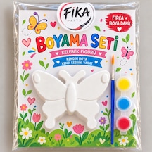 Kelebek Siluet Boyama Seti Taş Tozu Figür Boyama Seti