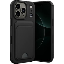 Newface Apple İphone 17 Pro Kelvin Kartvizitli Silikon - Siyah