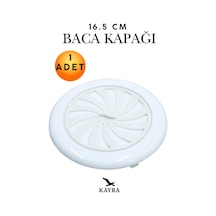 Baca Kapağı Ayarlı Dönerli Havalandırma Kombi Soba Havalık 16.5 Cm - Plastik Menfez Baca Başlığı Havalandırma Baca Kapağı Baca Sinekliği Isı İzolasyon Kapağı