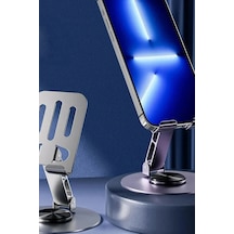 Metal Tablet Telefon Tutucu Stand 720 Derece Yeni Nesil Ev Ofis Dayanıklı Stand Masa Üstü Tutucu