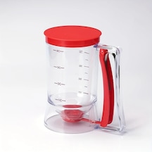 Fochsia Kırmızı Sku Ölçekli Yapışmaz Hamur Dağıtıcı - Kek, Waffle Ve Krepler İçin