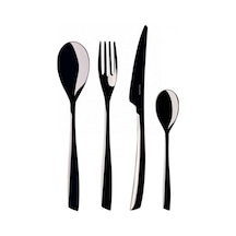 Bugatti Riviera Dark Chocolate 30 Parça Çatal Bıçak Seti Gümüş