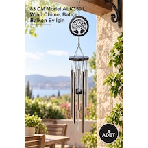 4 Adet Metal Rüzgar Çanı 83 Cm Model Alk3501, Wind Chime, Bahçe Balkon Ev İçin