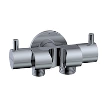 Fause Çift Çıkışlı Çiftli Taharet Musluğu Askılı Kdc108 Krom