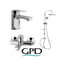 Gpd Solus Mbb55-Ml Armatür Musluk Batarya Banyo Seti 3'lü Krom