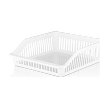 Buzdolabı Sepeti Dolap Içi Düzenleyici Sepet Organizer Geniş Beyaz Plastik Beyaz Tr Diğer