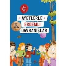 Ayetlerle Erdemli Davranışlar Seti-10 Kitap Takım - Yasemin Ulun Pak - Düş Değirmeni