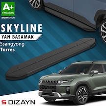 S-dizayn Ssangyong Torres Skyline Siyah Yan Basamak 183 Cm 2023 Üzeri A+ Kalite