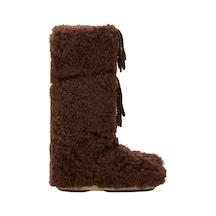 M010-dark Brown Bot Kadın 80d1403070 Moon Boot Icon Curly Extra 35-41 Kahverengi