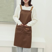 Gri Cep Ayarlanabilir Askı Tasarımlı Mutfak Önlüğü Su Geçirmez Kirlenme Önleyici Temizlik Önlüğü Pişirme Önlük Mutfak Malzemeleri