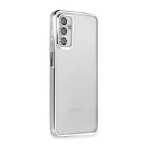 Galaxy M23 Kılıf Razer Lensli Silikon - Gümüş