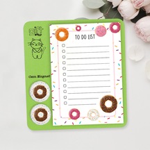 Cam Magnet Rozetli To Do List Mini Set - Donut Not Defteri