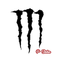 Monster Pençe Far Ve Cam Sticker
