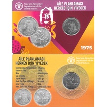 1975 Yılı Fao Aile Planlaması Herkes Için Yiyecek 5 Kuruş Özel Kitinde
