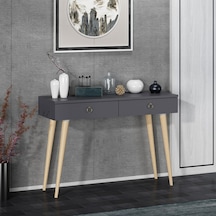 Dekorosso Arden Ahşap Ayaklı Modern Dekoratif Dresuar Antrasit