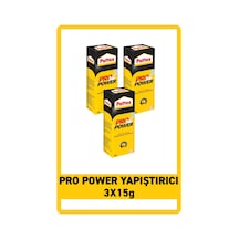 Pattex Pro Power Japon Yapıştırıcısı 15g, 3'lü Paket