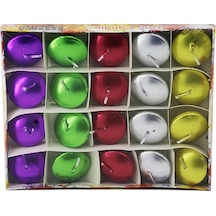 20pcs Suda Yüzen Mum Beyaz - Renkli 5468 Çok Renkli