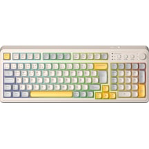 Aula S99 Retro Rgb Gaming 3 Modlu Bluetooth/2.4ghz/usb-c Kablosuz Makrolu Türkçe Q Klavye Sarı