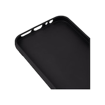 Realme 6 İle Uyumlu Kılıfı Silikon Pastel Renkli Mat Esnek İnce Kapak Prem Siyah