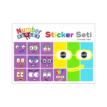 Number Blocks Matematik Eğitici Birim Küp Snapcubes /61-70 Sticker 18 Pcs