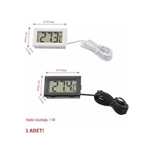 Sıcaklık Isı Termometresi Mini Dijital Isı Ölçer Ntc Sensör -50c 110c Buzdolabı Akvaryum Oda