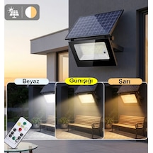 60 Watt Solar Led Projektör - Güneş Enerjili Solar Bahçe Lambası İp67