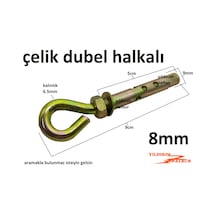 Halkalı Çelik Dubel Metrik 8 Saglam İyisi Çakma Dube Kancalı Dube