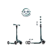 Smartrike Xtend Mini+ 2 Aşamalı Büyüyen Çocuk Scooter 2-9 Yaş Katlanabilir Led Tekerlekli Pine Green