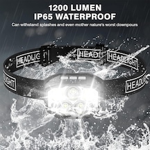 Dancemonkey Kafa Lambası Şarj Edilebilir Yüksek Parlaklık Balıkçılık Ultra Uzun Ömürlü El Feneri İndük El Feneri Çok Renkli Çok Renkli