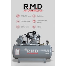 R.m.d Kompresör Pistonlu Hava Kompresörü 600 Lt 3 Kafa 12 Bar 10 Hp I Pa600ı12b
