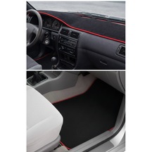 Toyota Corolla Efsane Kasa 1992-1998 Uyumlu 5 Li Oto Halı Paspas & Torpido Koruma Kaplama Seti