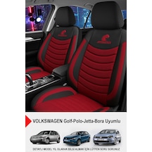 Panther Serisi Keten Kumaş Oto Koltuk Kılıfı- Volkswagen Bora-golf-jetta-polo Uyumlu Bordo