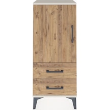 Arges Komodin 2 Raflı 2 Çekmeceli Tek Kapaklı 44x30x106 Aytaş... Aytaşı