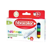 Fibracolor T-Shirtmax Kalıcı Tekstil-Kumaş Kalemi 6 Renk