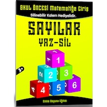 Okul Öncesi Matematiğe Giriş Sayılar Yaz-sil Kitabı