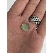 Faset Kesim Kedi Gözü Taş 14mm Yeşil 1 Adet