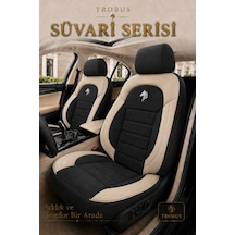 Suzuki Vitara 2015 Sonrası Uyumlu Süvari Serisi Siyah Bej Premium Tay Tüyü Koltuk Kılıfı