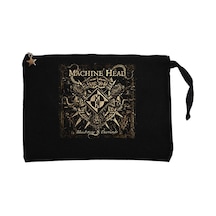 Machine Head Bloodstone Diamonds Siyah Clutch Cüzdan / El Çantası Siyah