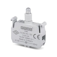 Emas Cb6 C Sinyal Kırmızı Led Butonluk 12-30 V Ac/dc