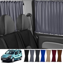 Pandami Citroen Nemo 2007-2015 Uyumlu Gri Raylı Oto Perde Takımı