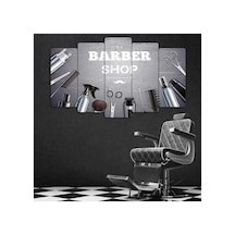 İşin Ustası - 5 Parçalı Berber Tablo Görsel - 702504350 Görsel