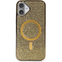 Joko Apple iPhone Uyumlu 16 Plus Kılıf Helen Magsafe Kapak - Gold Altın Diğer