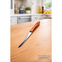 Evinna - Steak Et Bıçağı Mutfak Bıçak 12 Lı Restoran Et Kesme Doğrama Bıçak