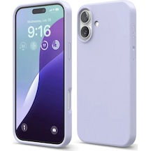 Mey İthalat Apple Uyumlu iPhone 16 Plus Kılıf Nano İçi Kadife Silikon - Lila