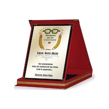 Kişiye Özel Kırmızı Plaket öğretmenler Günü Temalı-19