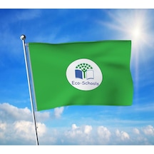 Çevre Dostu Okul - Eco Schools Bayrak Premium Raşel Kumaş 70x105 Cm Diğer