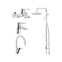 Artema Solid S - Valtemo Tepe Duş Takımı + Vs-5360 Batarya Seti Krom