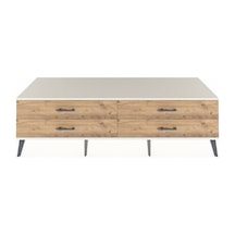 Kronos Tv Ünitesi 4 Çekmeceli 176x59x51 Çam-aytaşı/çam Aytası/atlas Çam